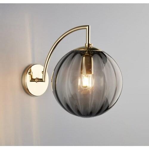 Nordic Wall Lights Modern Glass Ball Wall Lamps For Living Room Bedroom Home Bedside Bathroom Decor Fixtures LED Wall Sconce
