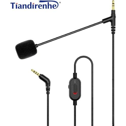 New Game Headphones Audio Cable 3.5mm Replacement line Boom Microphone Volume Cable For V-MODA MSR7 SR5 for B&o h6 h7 h8 h9