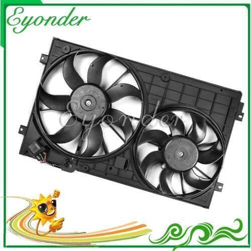 Cooling Air Conditioning A/C AC Condenser radiator Fan Assembly for Audi A3 Skoda OCTAVIA SUPERB YETI ALTEA TOLEDO III ALTEA XL