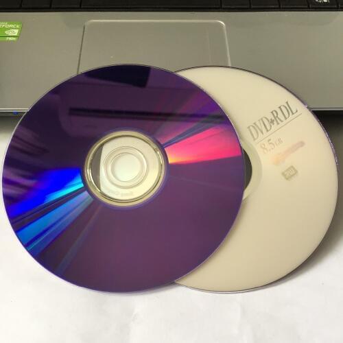 Wholesale 5 Discs Original S-Brand Blank Printed 8.5 GB 8X DVD+R DL Discs