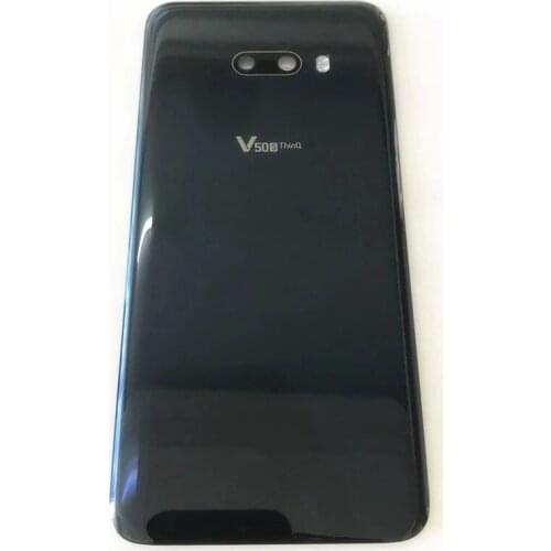 Original Back Battery Cover Gorilla Glass 6 For LG V50S ThinQ V510 5G LM-V510N Rear Panel Door Housing With Flash Lamp