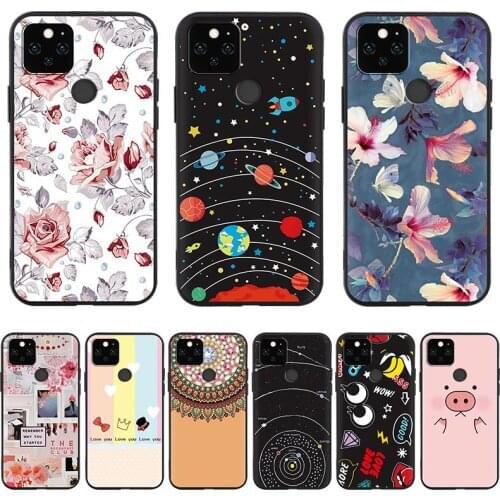 Anti-knock Waterproof Phone Case For Google Pixel 5A Beautiful Cute Silicone Cover Durable