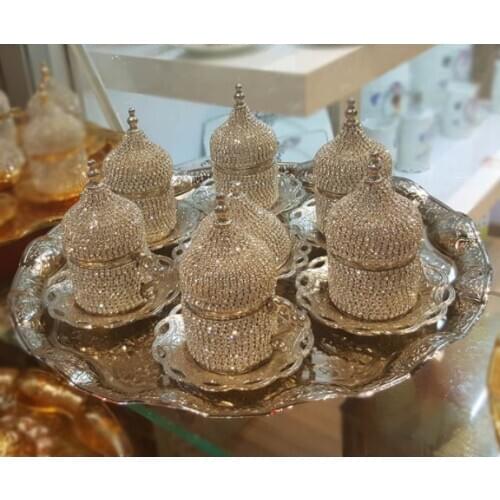 Kristal Coffee Cup Turkish Delight Set