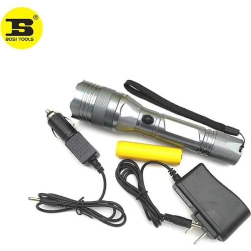 BOSI 180LM CREE LED flashlight torch rechargeable battery and 2 charger