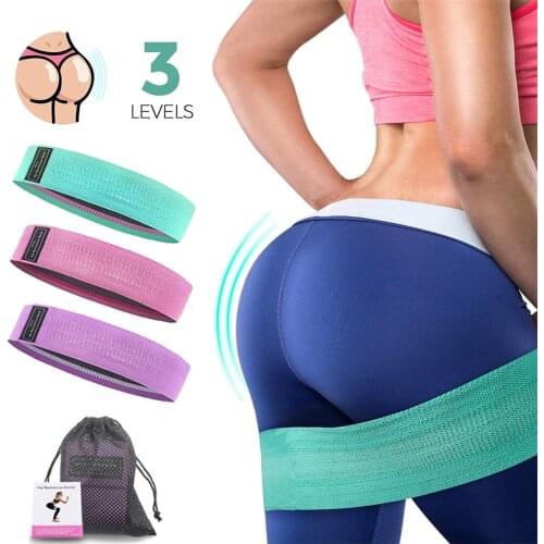 Fabric Resistance Loop Bands Fitness Booty Bands Set Hip Circle Expander Bands for Gym Equipment for Home Workout Bodybuilding