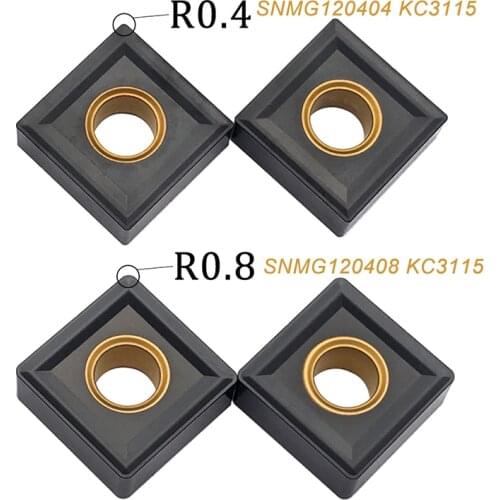10PCS SNMG120404 SNMG120408 KC3115 High Quality Carbide Inserts External Turning Tool SNMG Blades CNC Lathe Tools For Cast Iron