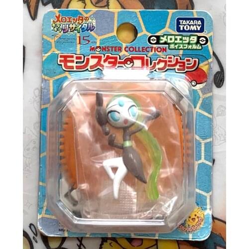 TOMY Pokemon Black White Pocket Monster Collection Meloetta #648 Anime Figure Action Figures Model Favorites Collect Ornaments
