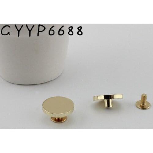 10pcs 15*6mm 5colors copper high quality button round head rivet stud for shoes DIY metal screw river dark black