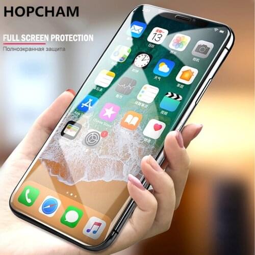 Protective Tempered Glass For iPhone X 7 5S SE HD Transparent Full Screen Protector Glass For XR Xs MAX 6 6s 6sPlus 7Plus 8Plus