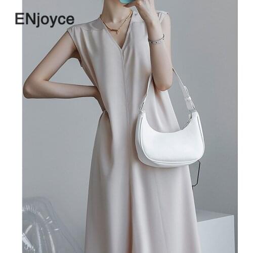 Summer Vintage Sleeveless Split Dress Women Korean Elegant Casual Loose Holiday Style Office Ladies Flowy Long Dresses