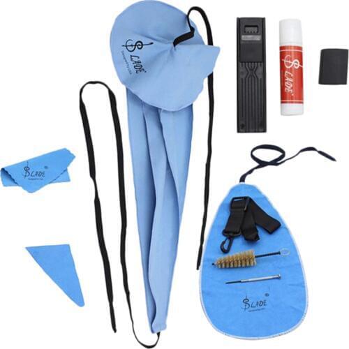 1 Set 10-in-1 Saxophones Cleaning Care Kit Cork Grease Thumb Rest Reed Case Mouthpiece Screwdriver Woodwind Instruments Parts
