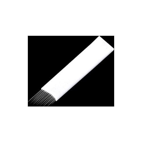 100pcs 14 Flex Microblading Blades Tattoo Needles Fog Eyebrow Permanent Makeup Manual Tool 14 Pin Needle for Manual Pen