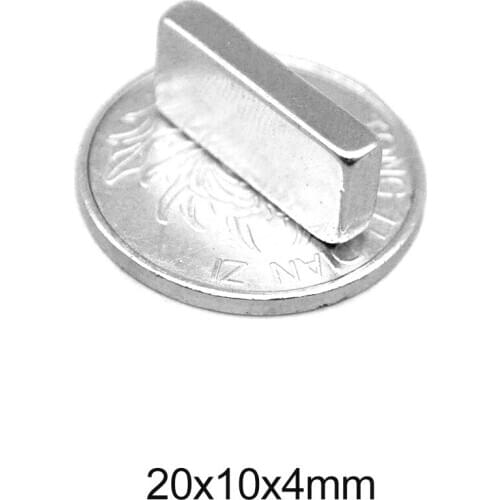 5/10/20/50PCS 20x10x4 Strong Quadrate Neodymium Magnet 20mm*10mm Permanent Magnet Sheet 20x10x4mm Rare Earth Magnets 20*10*4 N35