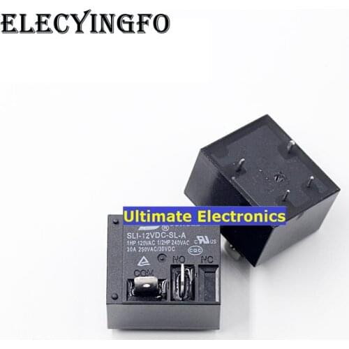 5pcs SLI-05VDC-SL-A SLI-12VDC-SL-A SLI-24VDC-SL-A 5V 12V 24V 4feet 30A Relays