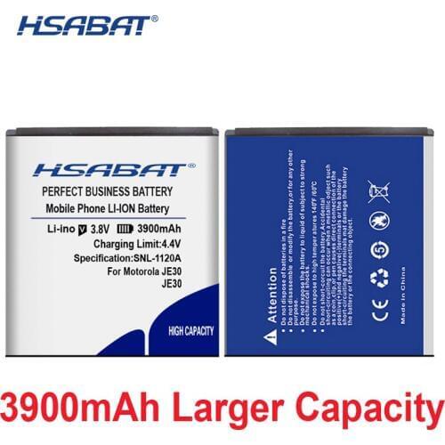 HSABAT 0 Cycle 3900mAh Battery for Motorola JE30 High Quality Mobile Phone Replacement Accumulator