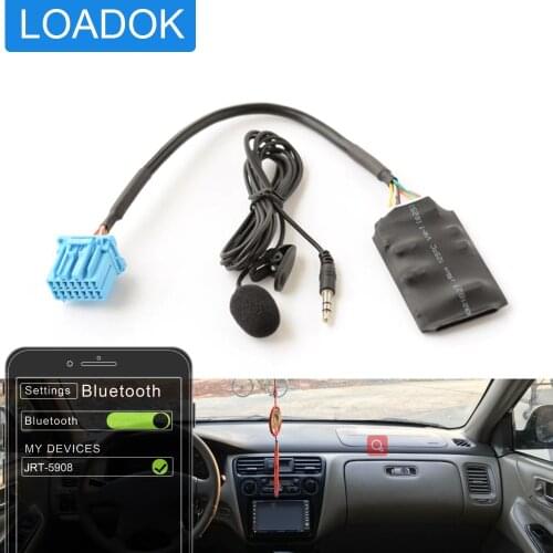 Car Bluetooth Kit AUX A2DP Steering Wheel Control Adapter Interface 2.3 For Honda Accord City Crv Frv City Civic Pilot CSX MDX