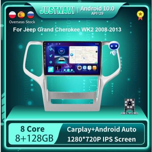 Android 10.0 DSP Car Radio Multimedia Player For Jeep Grand Cherokee WK2 2008-2013 Video Navigation GPS 4G 64G No 2 Din DVD