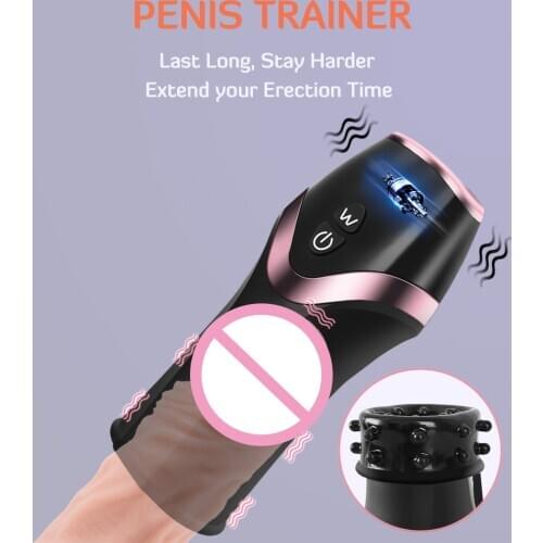 Male Masturbation Cup Glans Penis Trainer Vibrator Adult Sex Toy Delay Ejaculation Penis Enlargement Pocket Pussy Intimate Goods