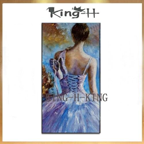 Large character female dancers household adornment wall painting art photo hand-painted sitting room on the canvas painting