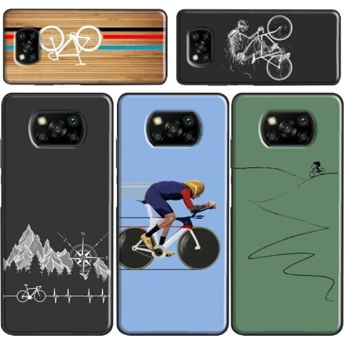 Mountain Bike Cycling Case For Xiaomi Poco X3 F2 Pro Case For Redmi Note 9 8 Pro 7 A 8T 9S 9C Mi Note 10 Lite