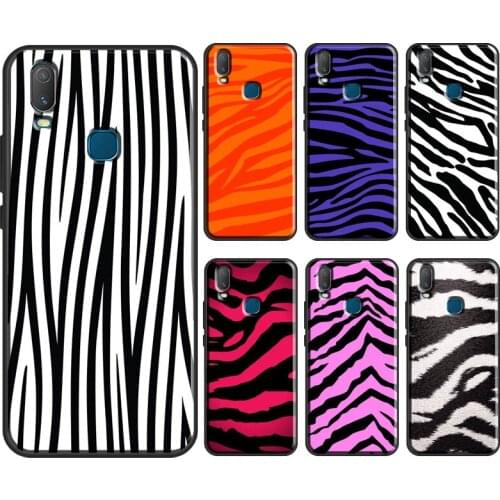 Wild Zebra Skin Pattern Print Case For Vivo V17 Neo V20 SE Y1S Y12 Y17 Y30 Y50 Y70 S1 Y91C Y20 S Y11 2019 Back Cover