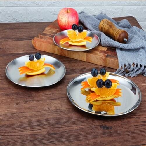 Baby Feeding Plate Bowl Round Wheat Straw Kids Snack Dinnerware Children Environmental Dishes Newborn Training Plates