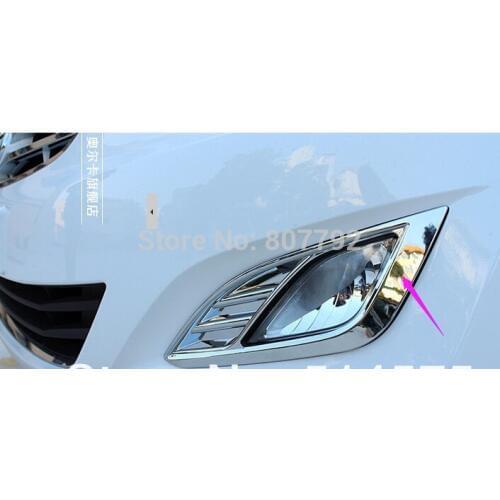 For Hyundai Elantra 2012 2013 ABS chromed front fog lamp cover 2pcs car accessories