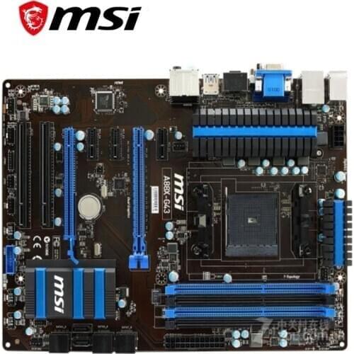 For MSI A88X-G43 Motherboard Socket FM2 FM2+ DDR3 For AMD A88XM A88 Original Desktop Mainboard SATA III Used Mainboard