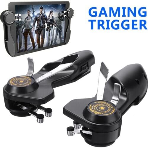 For PUBG Tablet iPad 2pcs Gaming Trigger Aiming Fire Button Handle Shooter Controller Games Accessories Mayitr