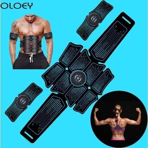 EMS Fitness Machine Gym Muscle Electro Stimulator Electrostimulator Abdominal Electric Massager Training Apparatus Building Body