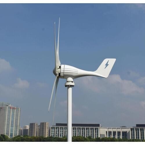 400W/600W 12V/24V 3/5/ 6blades horizontal wind turbine power generator for home use with MPPT(boost) waterproof controller