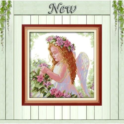 A Beautiful Angel,counted print on the canvas DMC 14CT 11CT Cross Stitch kit,embroidery needlework Sets,Girl handmade Home Decor