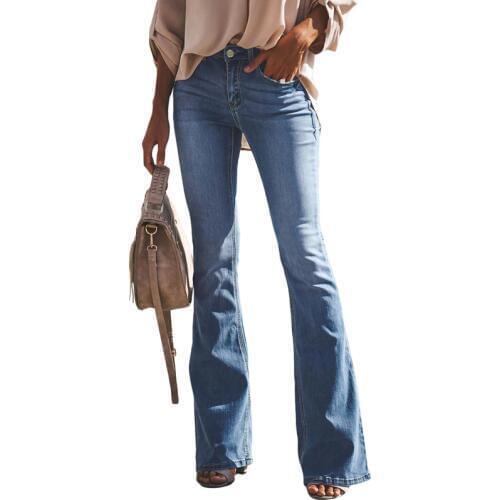 LIBERJOG Women's Flared Jeans
