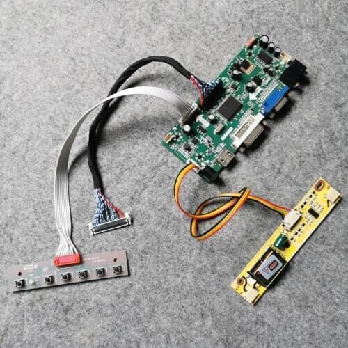 M.NT68676 Fit M190PW01/B170PW02/B170PW04/B170PW07/B170WP04 matrix VGA+DVI 1440*900 controller board 2-CCFL Kit 30-Pin LVDS