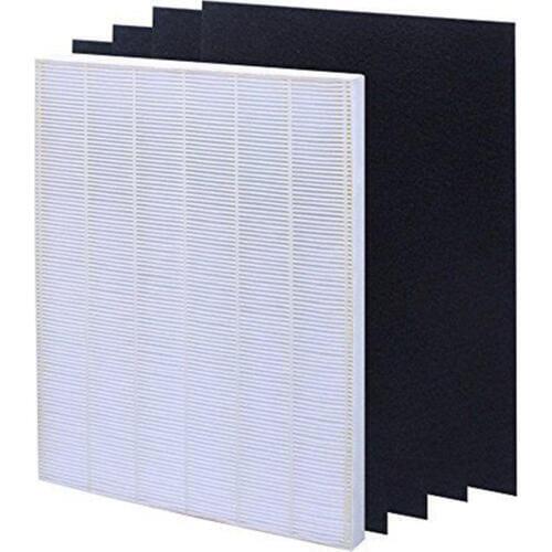 Air Filter Element Set for HEPA Air Filter Screen+ 4 Replacement Activated Carbon Filters For Winix 115115
