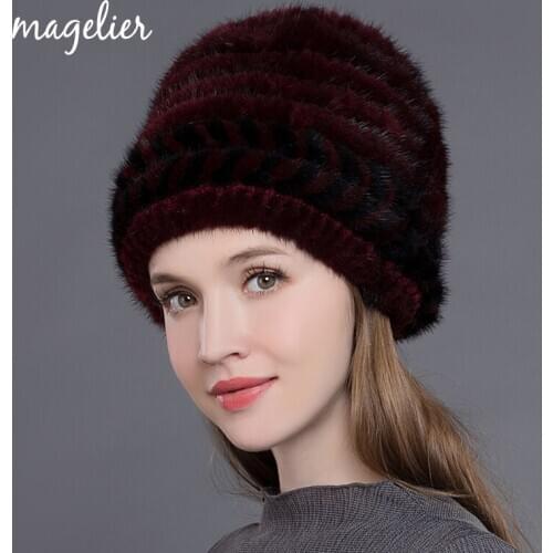 Natural Hagen Women's Knitted Hats