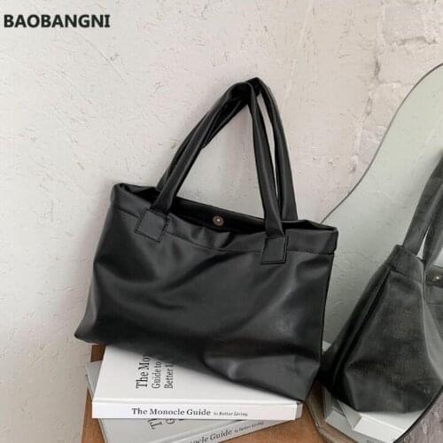 New Autumn Tote Bags for Women High Capacity Handbags Casual Shoulder Bag Comfortable PU Leather Top-handle Bag