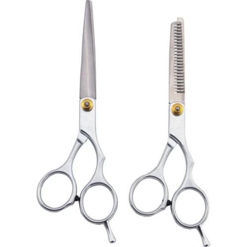 2pcs/set Hairdressing Scissors Thinning Styling Tool Hair Scissors Salon Hairdressing Professional Barber Scissors Hair Scissors