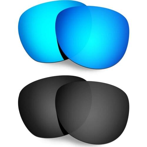 HKUCO Polarized Replacement Lenses For Stringer Sunglasses Blue/Black 2 Pairs