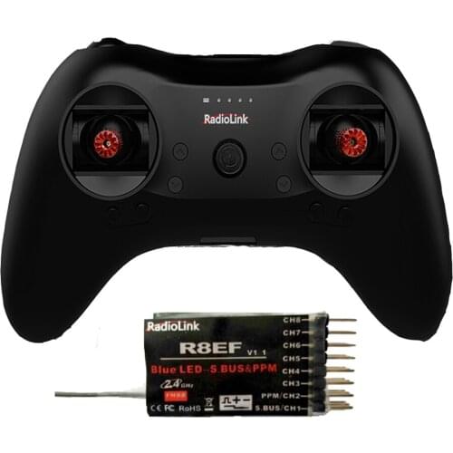 Radiolink T8S 2.4G 8CH FHSS 2KM Control R8EF R8FM Receiver RC Transmitter Radio for RC Helicopter FPV Drone Remote Cine Whoop