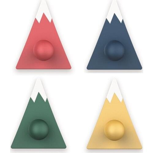 Fuji self-adhesive wall hook 4 brackets creative cute and seamless home storage tool behind the door