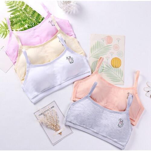 Girls Sports Bra Push Up Running Bra Tops Girls Full Cup Seamless Underwear Training Puberty Bra Sports Yoga Gym Sport Bra