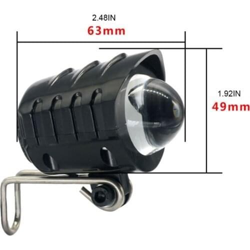 Electric Bike LED Front Light E-Bike Bicycle 2 in 1 Waterproof Horn Headlight