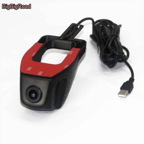 BigBigRoad USB DVR for Android 4.1 or higher version Car DVD player Radio GPS Navigation Dash Cam hidden installation