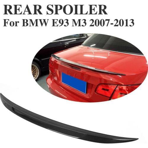 Carbon Fiber Rear Trunk Boot Lip Spoiler Wings For BMW 3 Series E93 Convertible M3 2007-2013