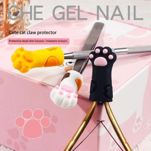 Cartoon Nail Clipper Sleeve Nipper Cover Protective Sleeve For Nail Cuticle Scissors Manicure Pedicure Tools Dead Skin Tweezers