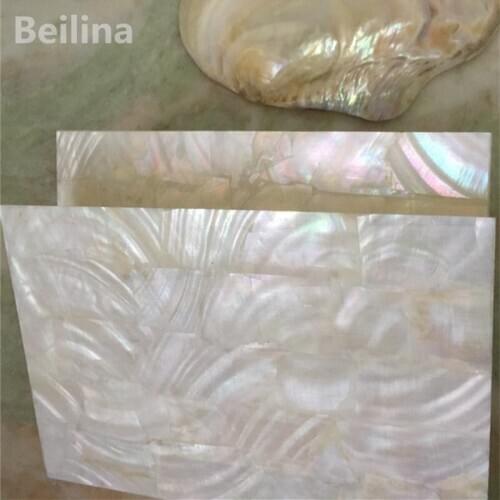 0.5mm natural white color freshwater shell laminate sheet veneer for home decoration materials and wood carved inlay 240mm*140mm