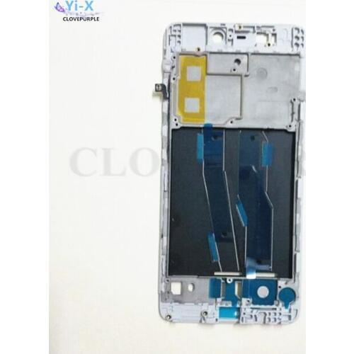 1PCS Middle Frame Bezel Housing with Power Flex Cable For Xiaomi MI5S M5s MI 5s LCD Screen Holder Middle Frame Replacement Parts