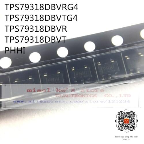 [10pcs]100%New original: TPS79318DBVR TPS79318DBVT TPS79318DBVRG4 TPS79318DBVTG4 PHHI - IC REG LINEAR 1.8V 200MA SOT23-5/SC-74A