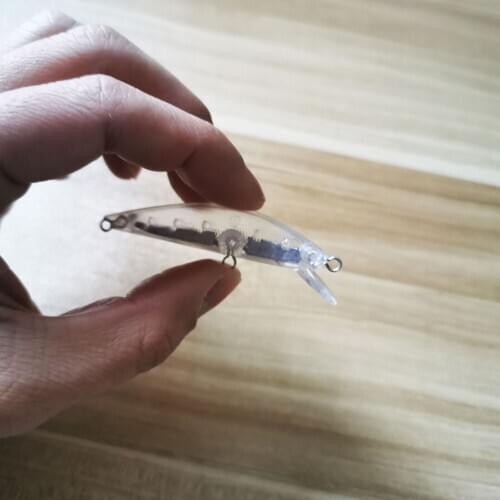 10PCS 6.5g 6.3cm Blank Nude Baits Crankbait Minnow Bait Unpainted Lure Bodies Fishing Bait